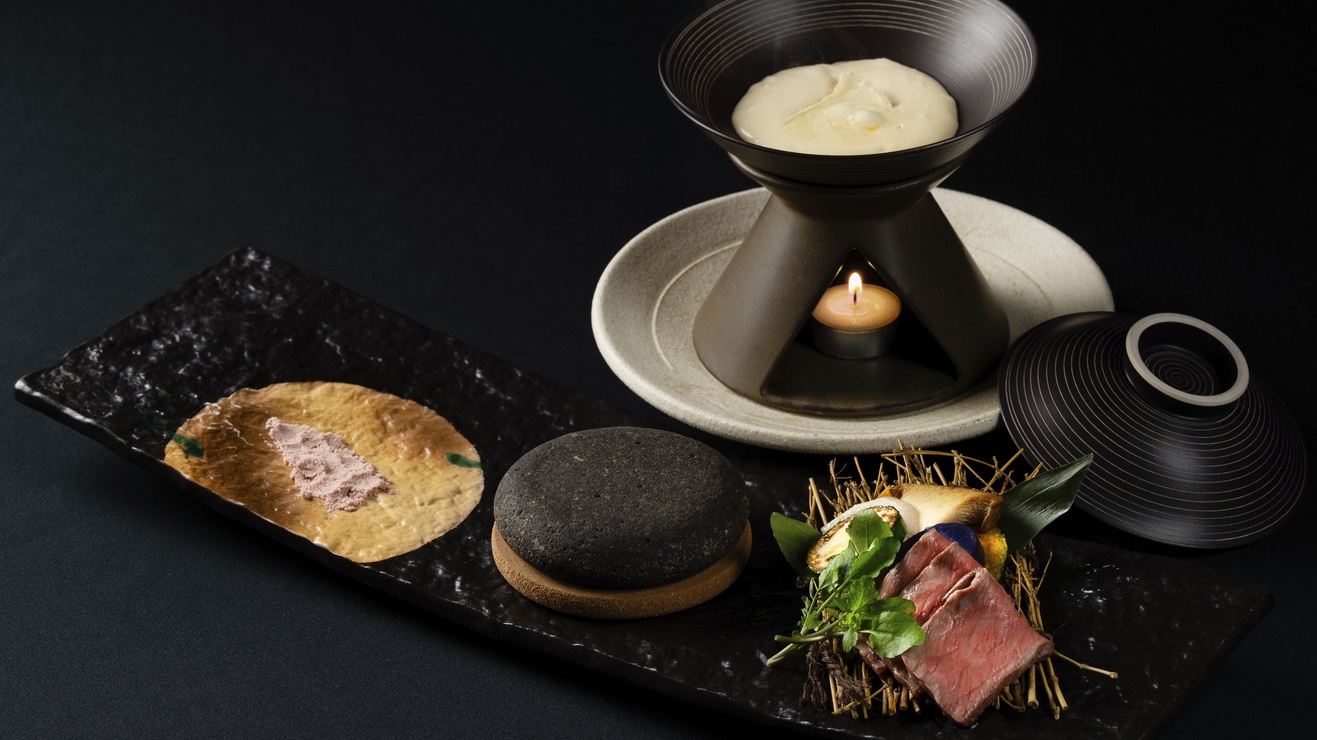 【カップルの記念日やお祝いに】夕食に華を添える特製デザートプレート付き♪