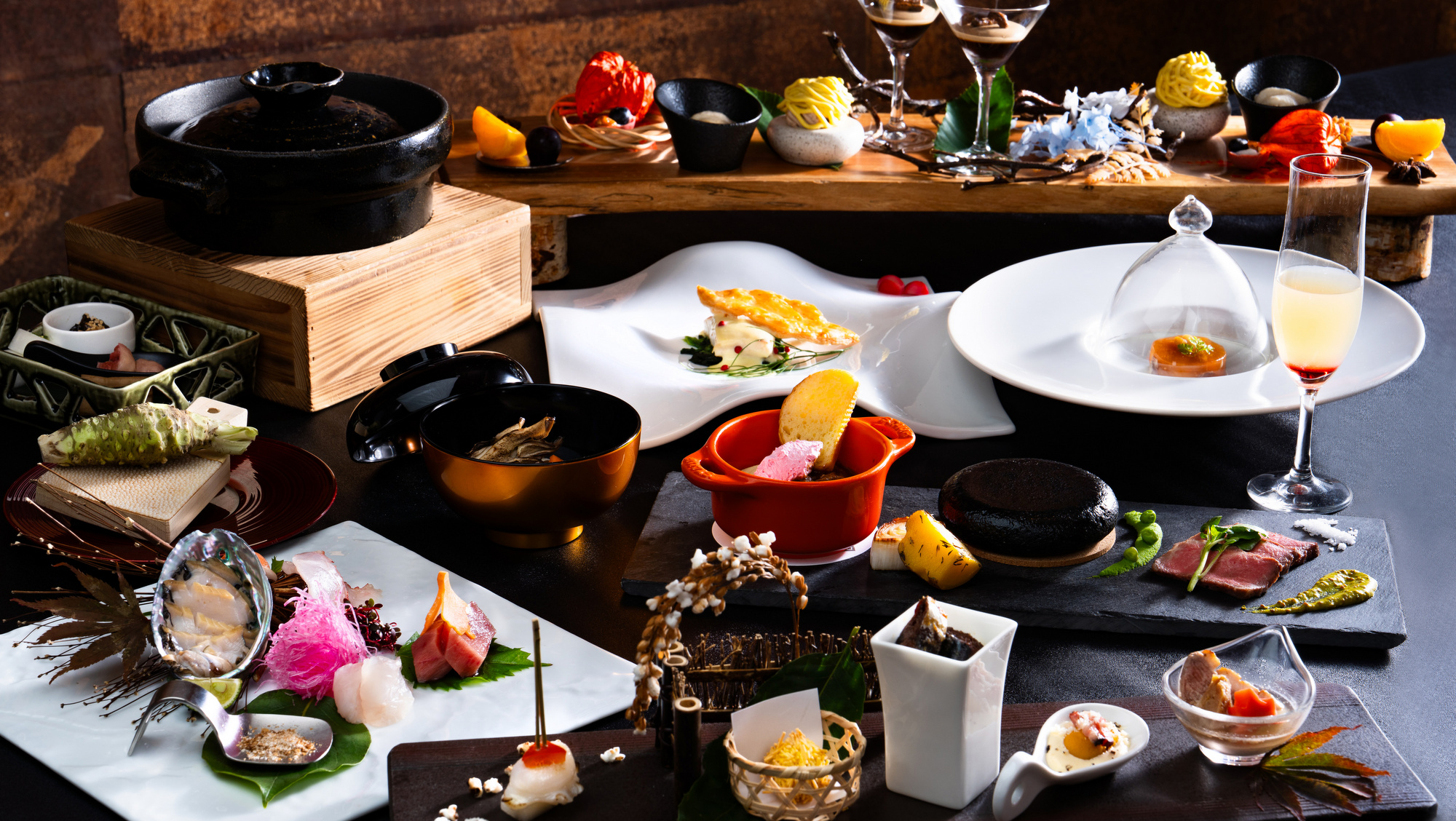 【2025秋のお献立】集合／旬食材の魅力を最大限活かす調理方法で味わう和洋会席料理