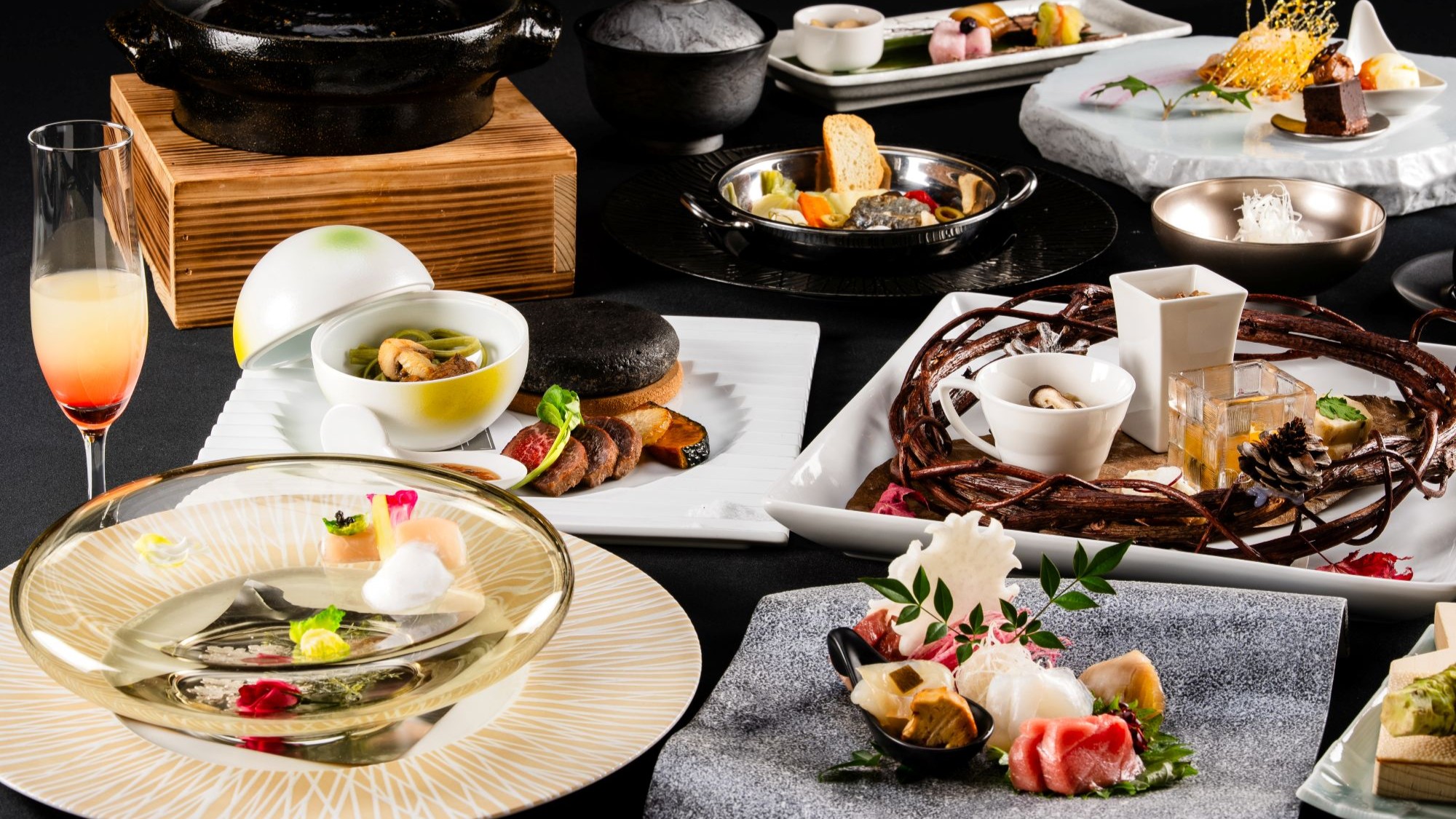 【2025冬のお献立】集合／旬食材の魅力を最大限活かす調理方法で味わう和洋会席料理