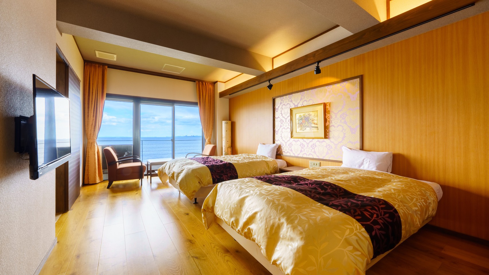 【禁煙】展望風呂付和洋室