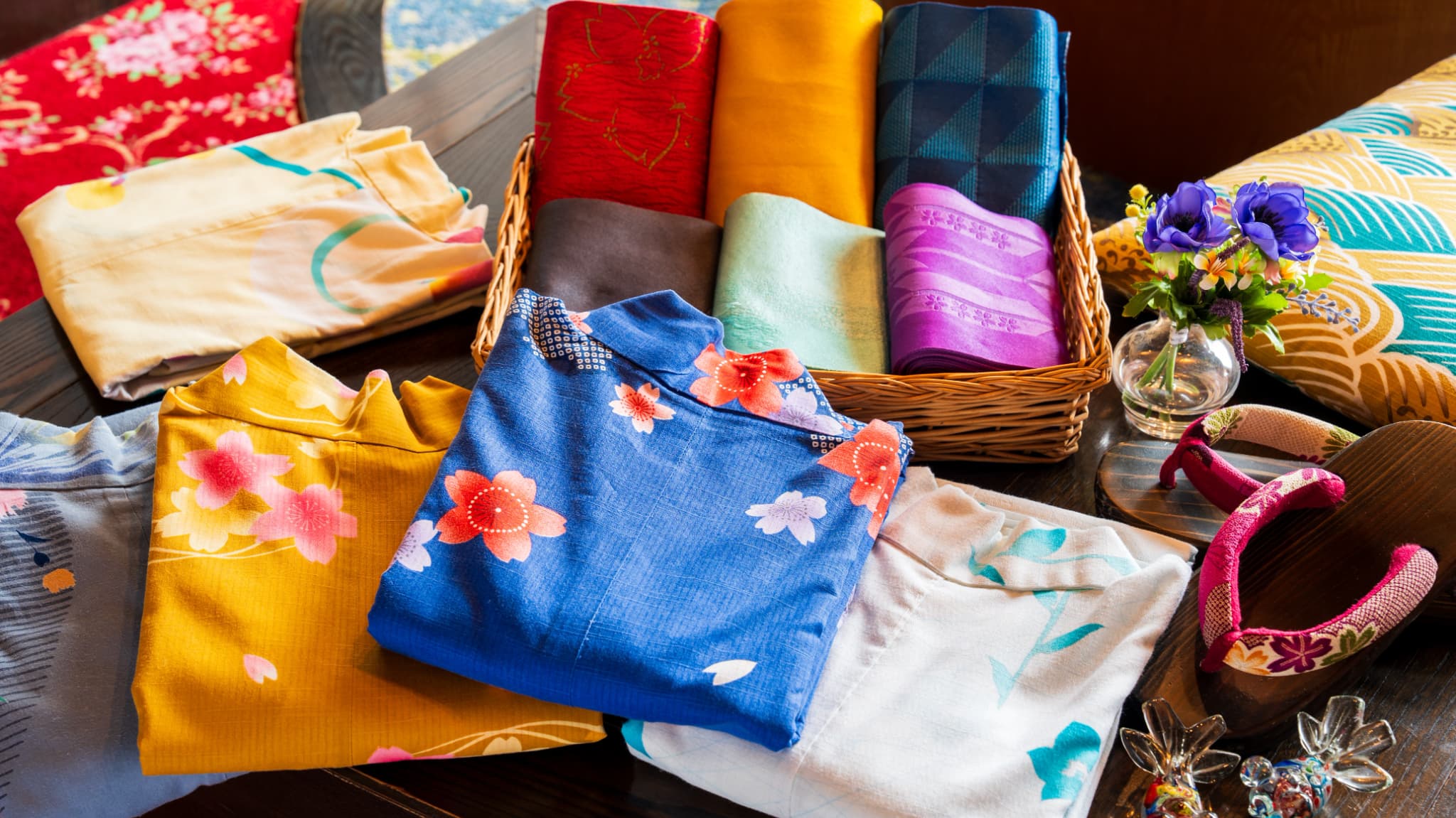 色浴衣の貸し出しを行っております／女性限定・有料