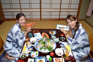 夕食は部屋食で