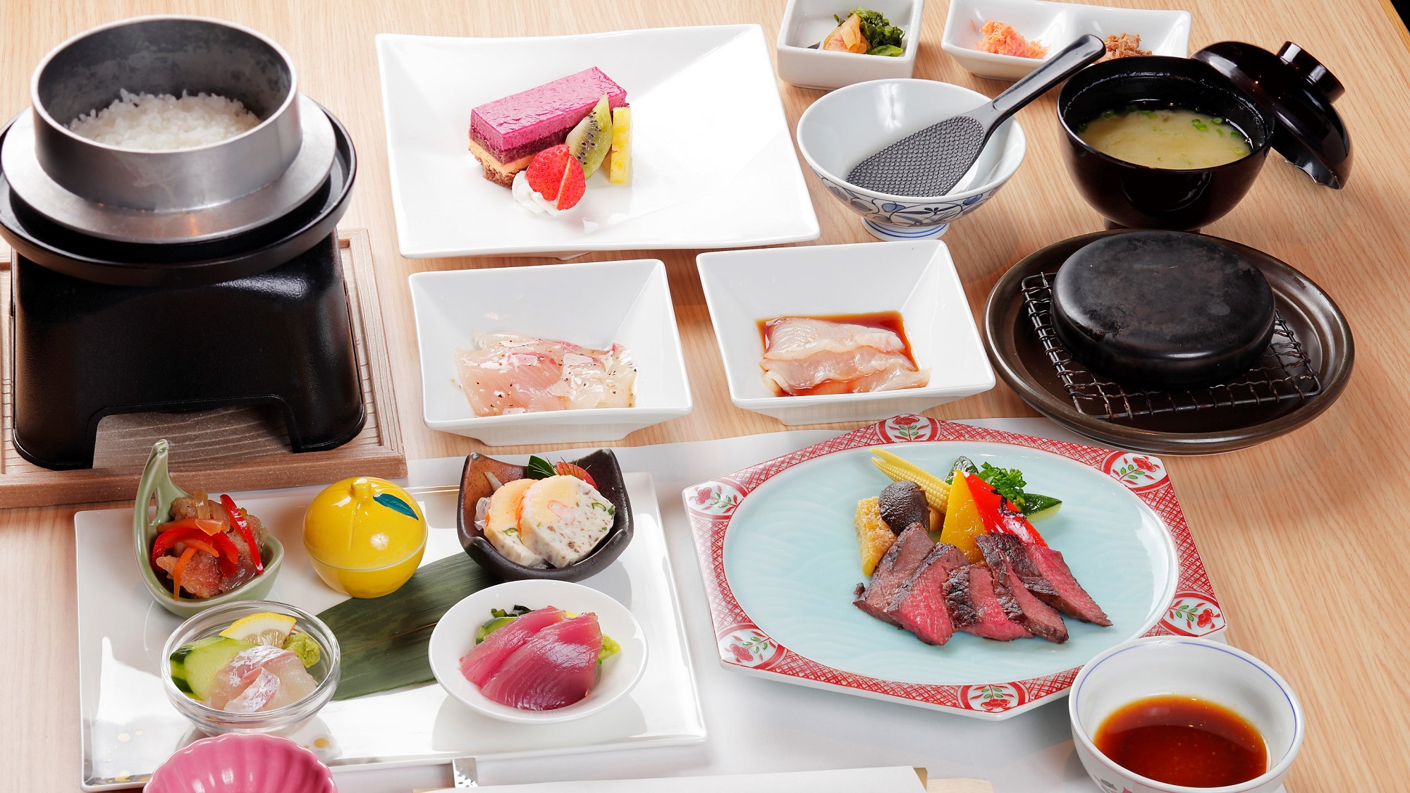 宮崎牛と日南海ディナー