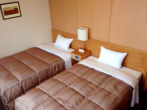 雙床房有兩套120x196厘米的床。