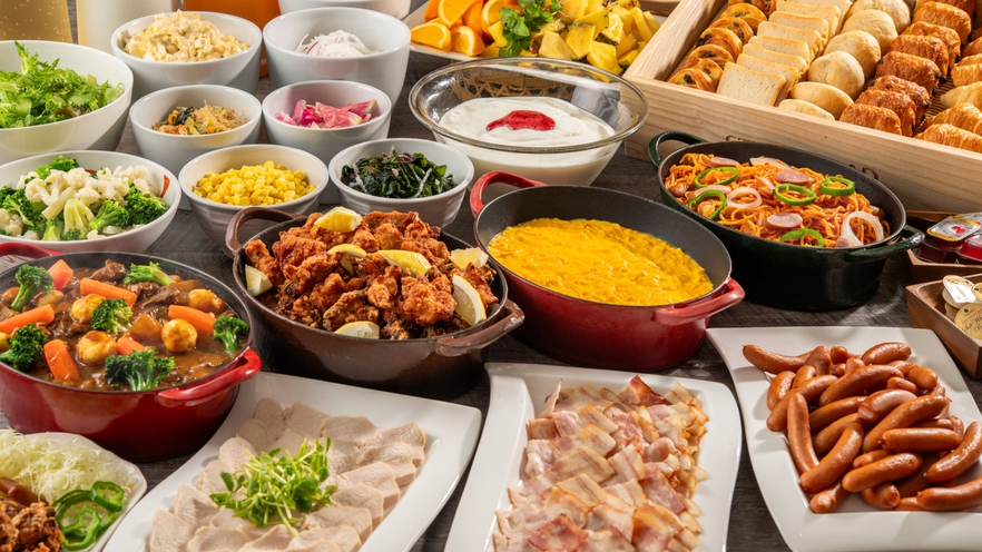 【朝食バイキング】和食をメインにご当地食材・料理をご堪能ください