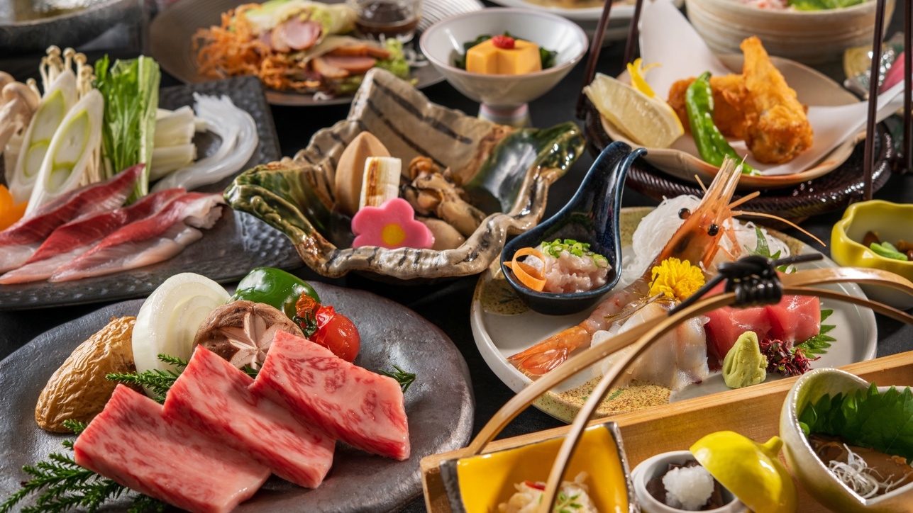 ＜12/31〜1/1 ２日間限定プラン＞【デラックス】旬の食材満載★岩手が誇る前沢牛付で贅沢三昧♪