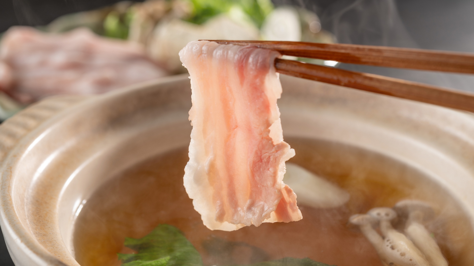 【季節の会席夏】白金豚だししゃぶ（6～8月）