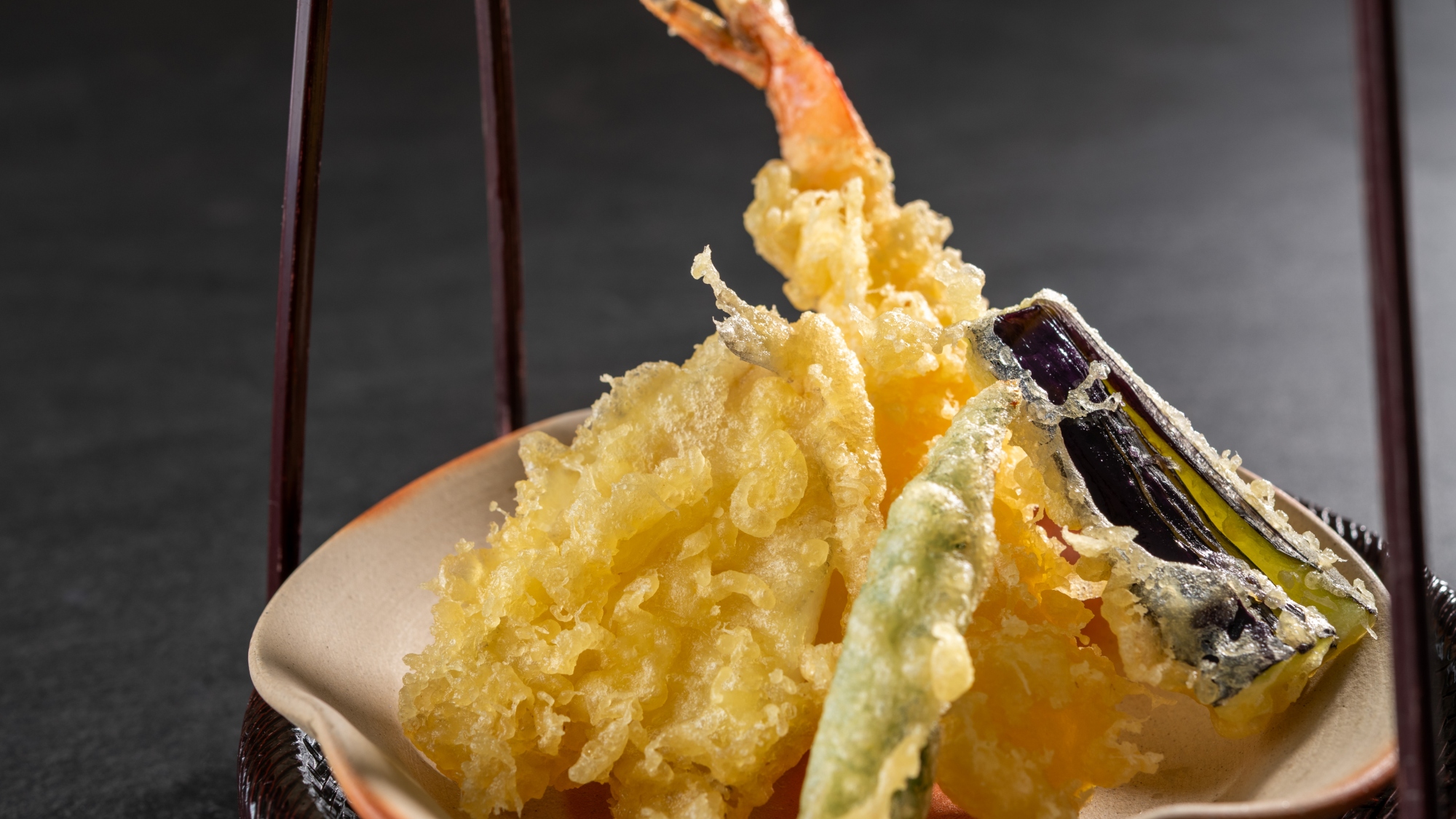 【特別会席・極み会席/夏】揚げ物　海老　他3点（6～8月）