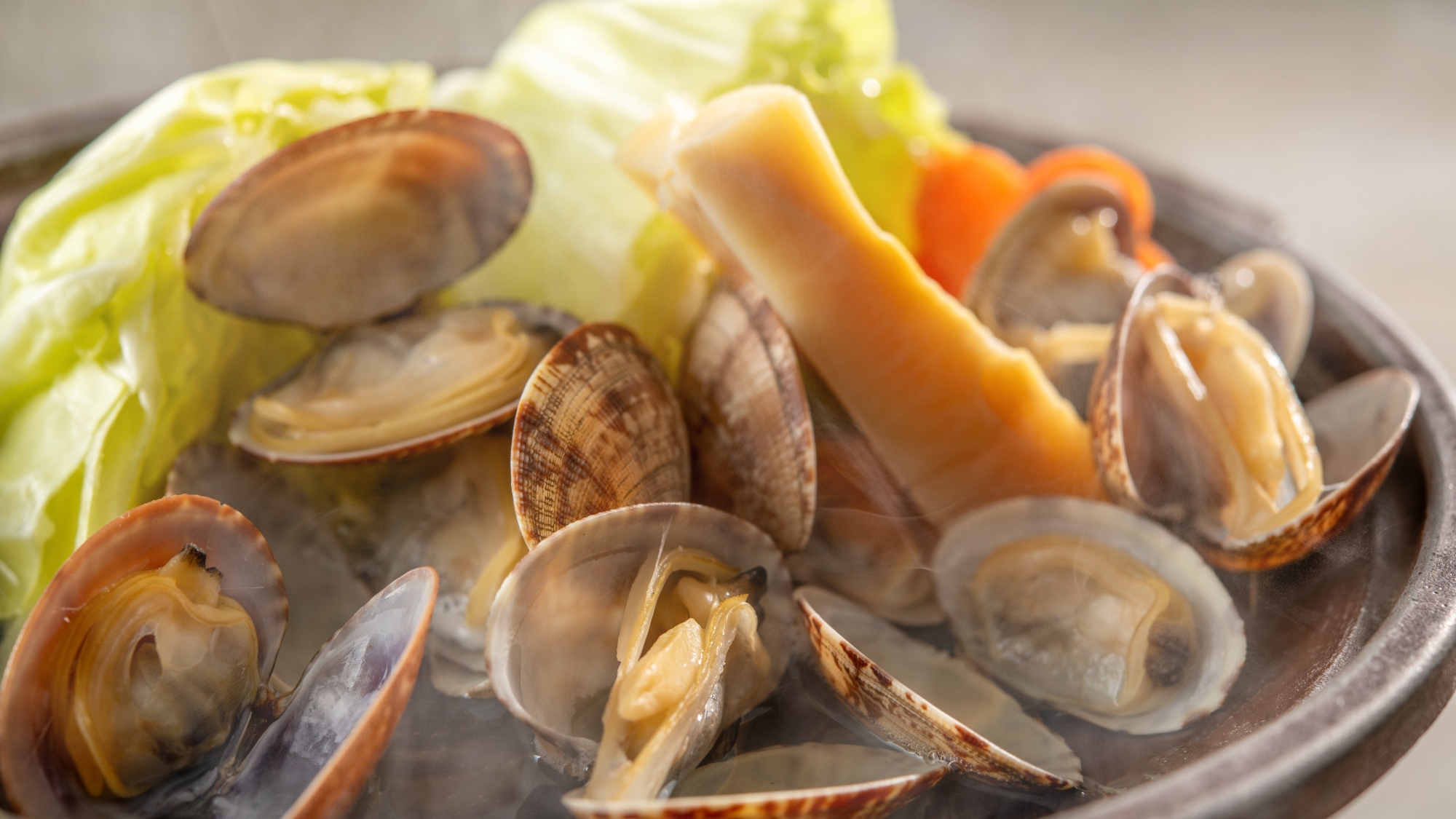 【季節の会席/春】春キャベツと筍とアサリの酒蒸し（3月～5月）