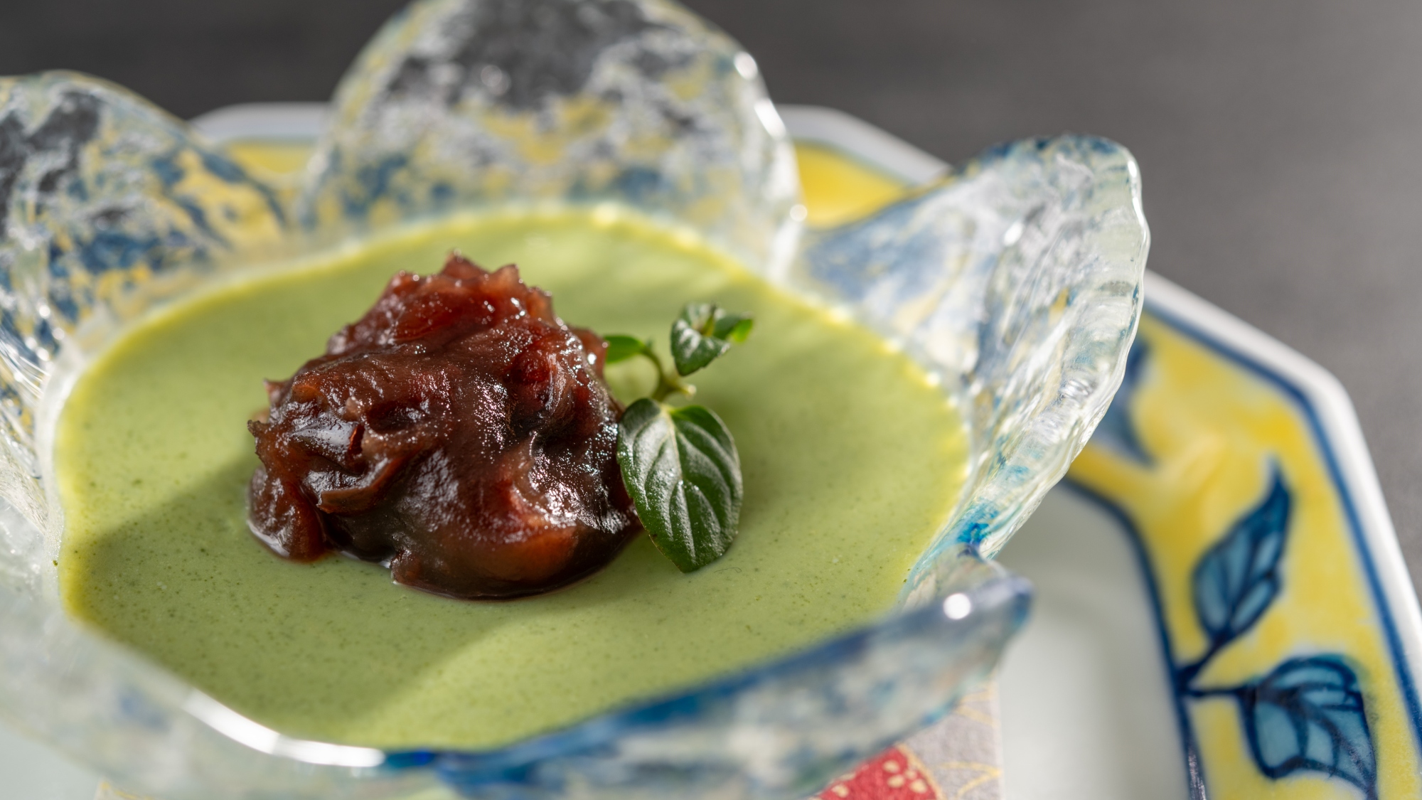 【季節の会席夏】抹茶ミルクプリン（6～8月）