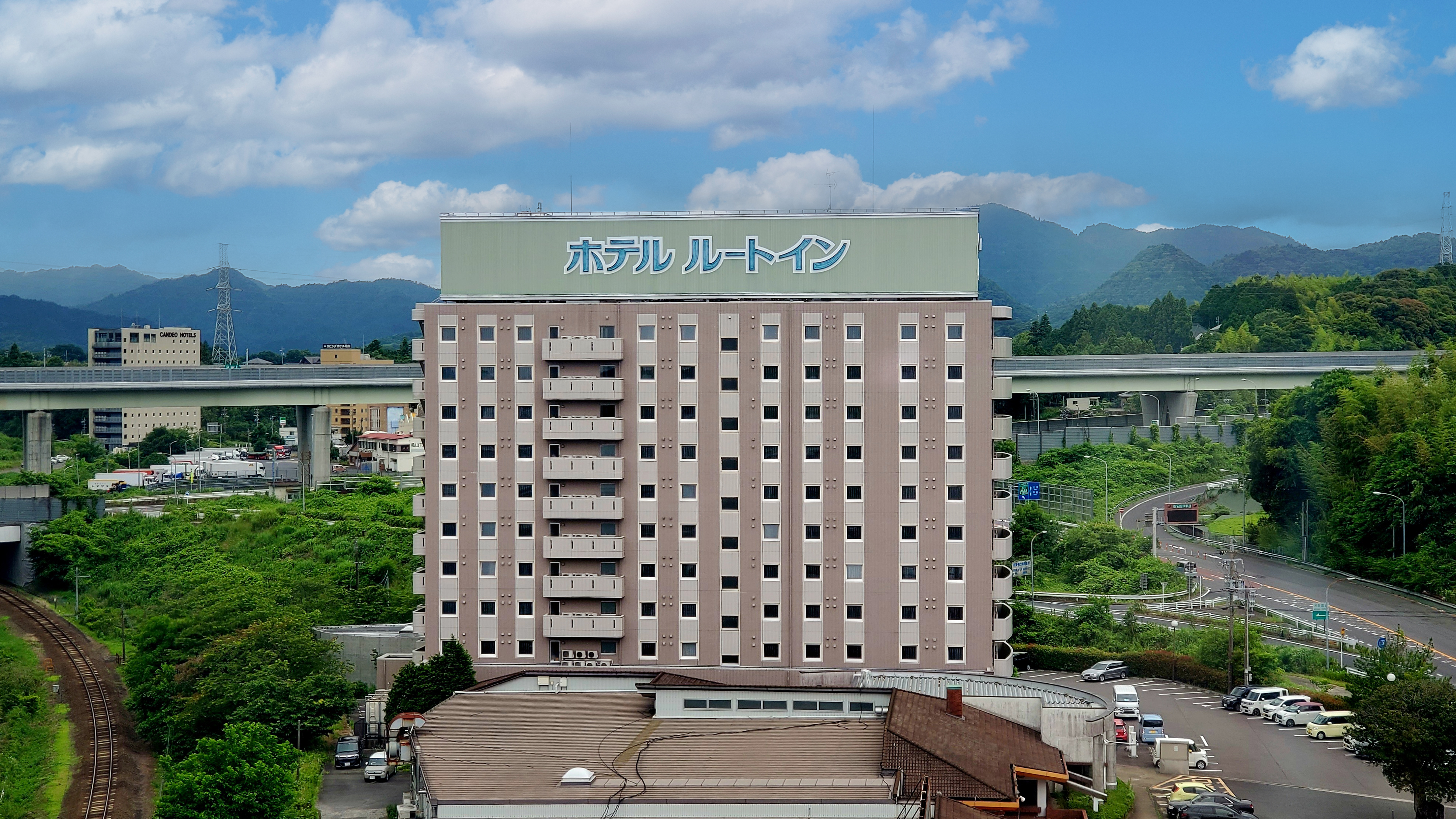 ホテルから見える景色
