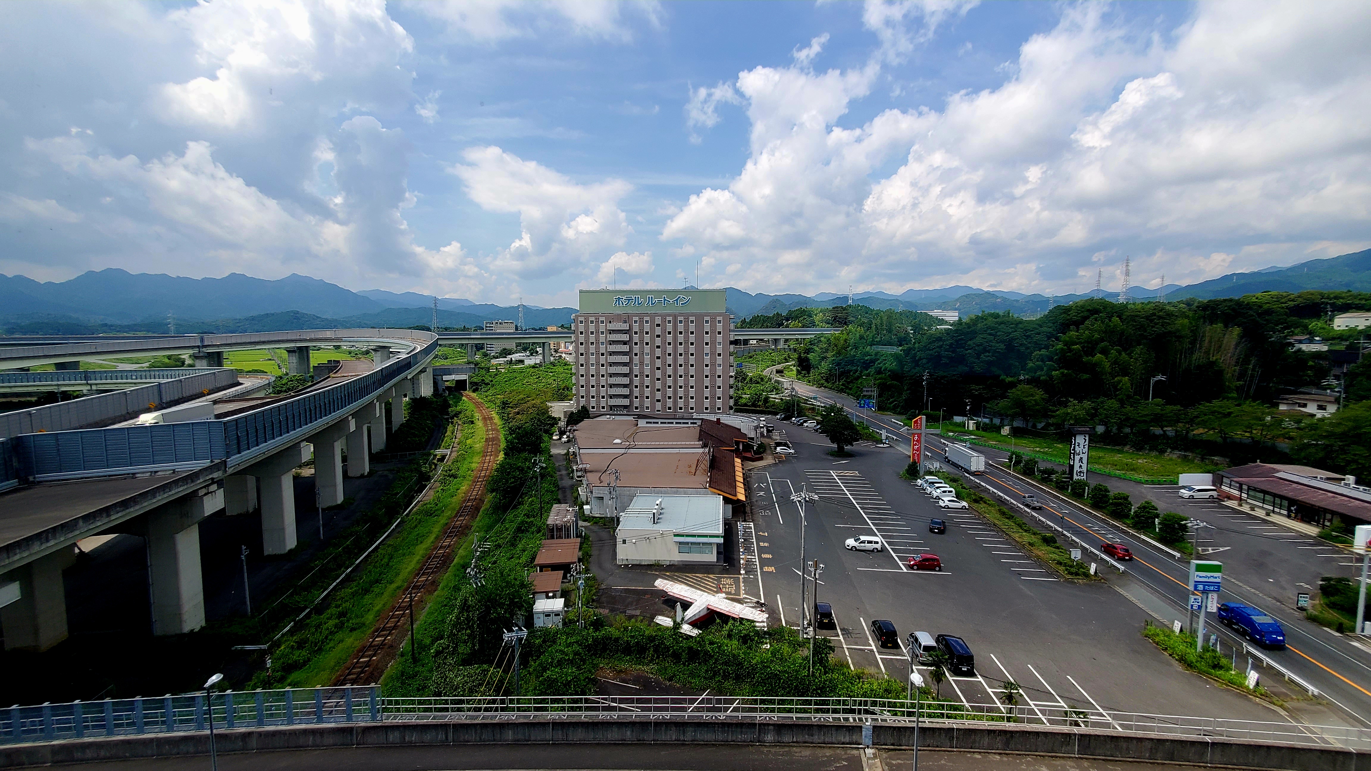 ホテルから見える景色
