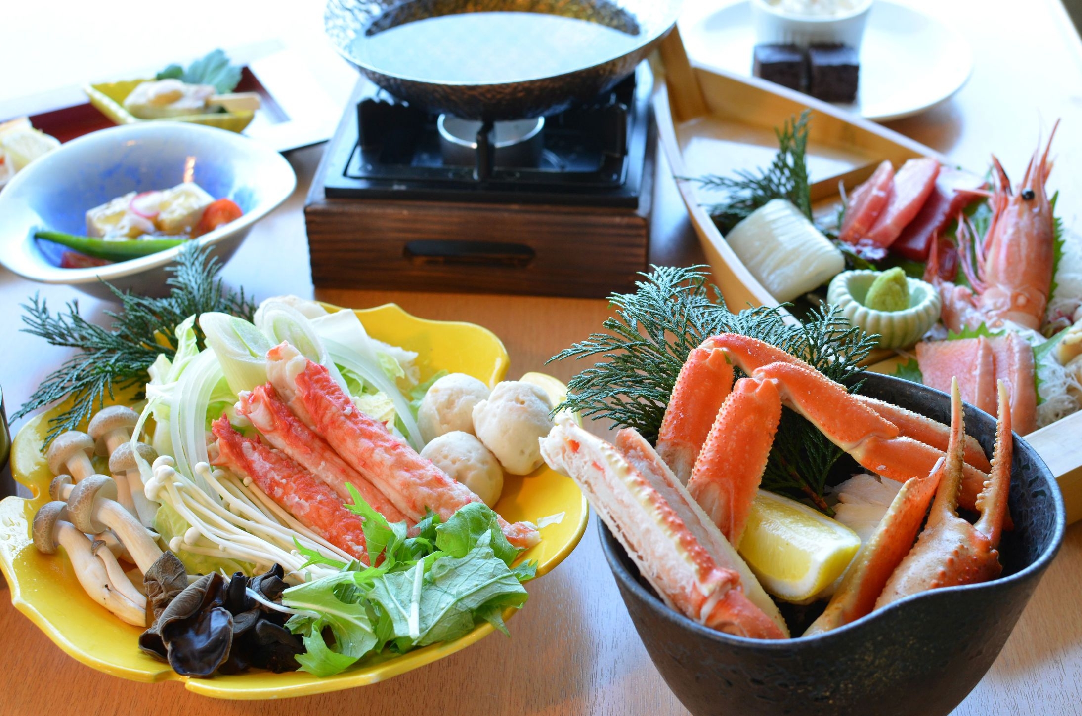 【蟹好きプラン】冬季限定蟹づくしの料理をお楽しみください。