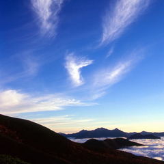 エコーライン　肩の小屋からの遠景