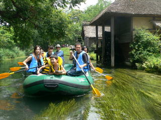 安曇野で今、注目度ＮＯ．１　クリアボート体験