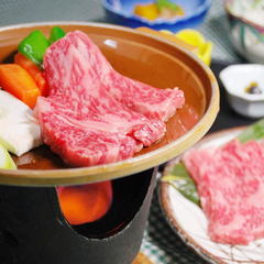 県公認の地域一号店の取扱宿として登録され【信州プレミアム牛サーロインステーキ】自信をもってご提供。