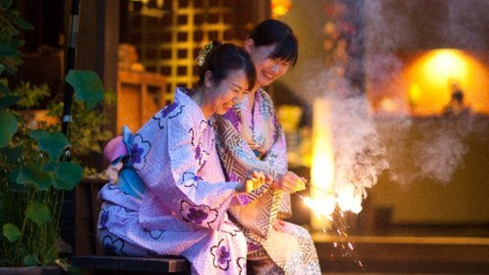 【外観】玄関で花火&hellip;旅の思い出