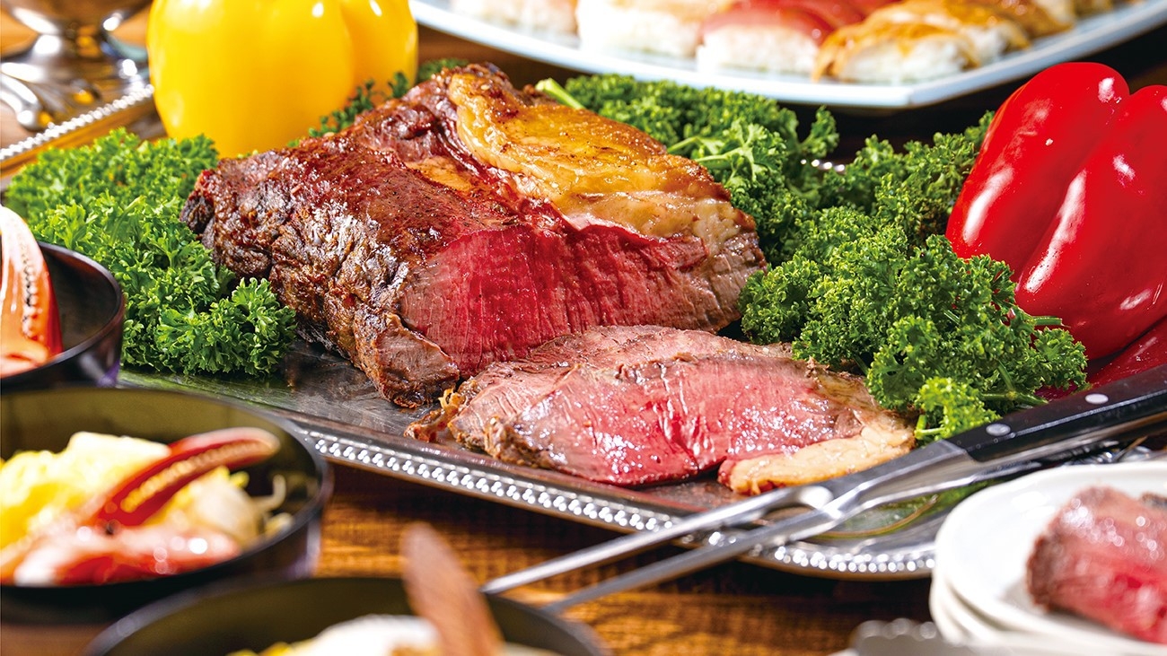 【1/1＆1/2限定！お食事19:00〜】肉と寿司の饗宴★豪華グルメバイキング付きプラン(2食付)