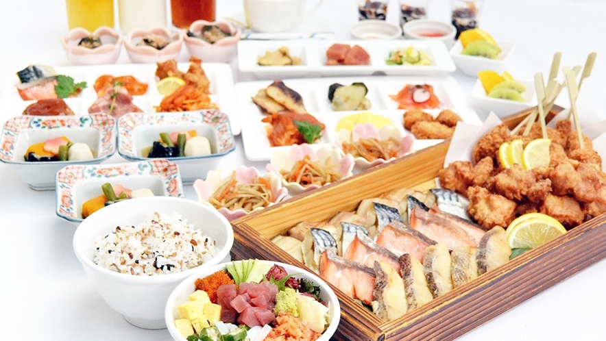 【朝食バイキング】～北海道産の食材を使用した和食メニュー～