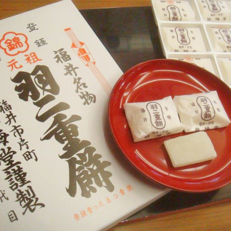 【羽二重餅】福井で一番有名な和菓子です。もちもち感がたまらない♪