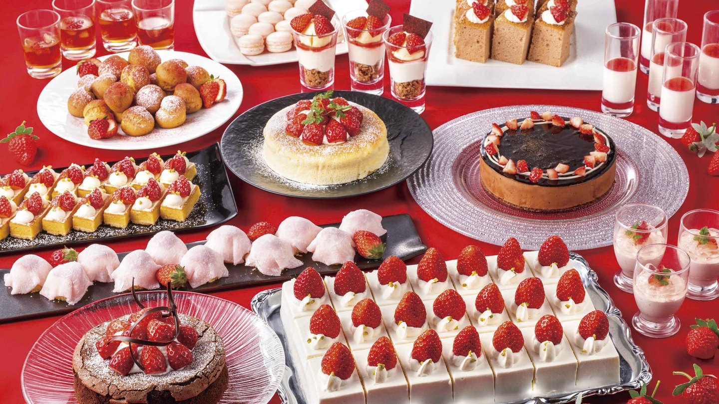 【期間限定：苺フェア】湯ったり日帰りプラン　＋　50Fスカイクルーズマクハリ　ランチ付