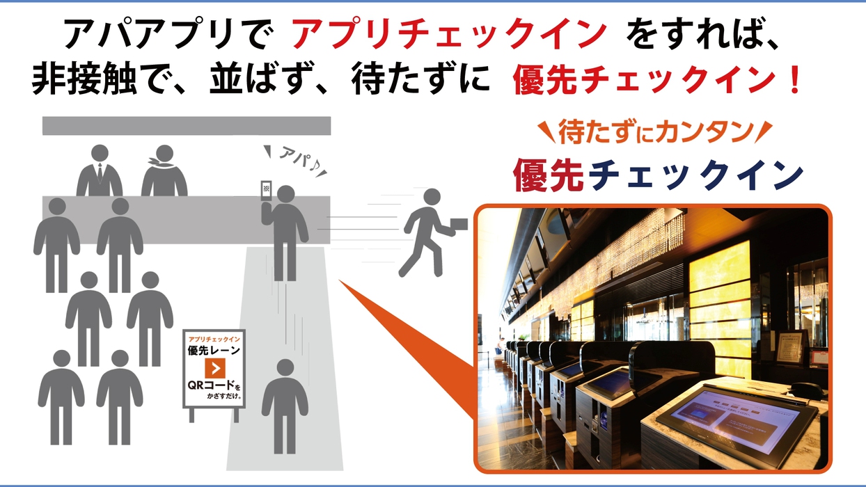 【素泊まり・事前決済限定】非接触1秒チェックイン体験プラン