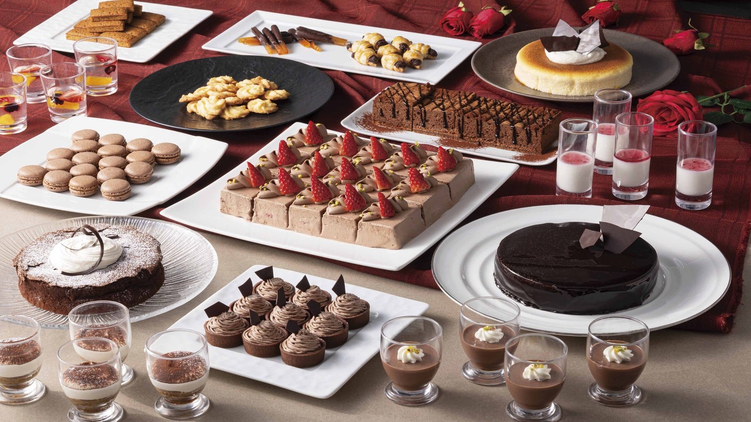 【湯ったり日帰りプラン　12〜18時】ランチ付き　ショコラフェア　スカイクルーズマクハリ　　期間限定