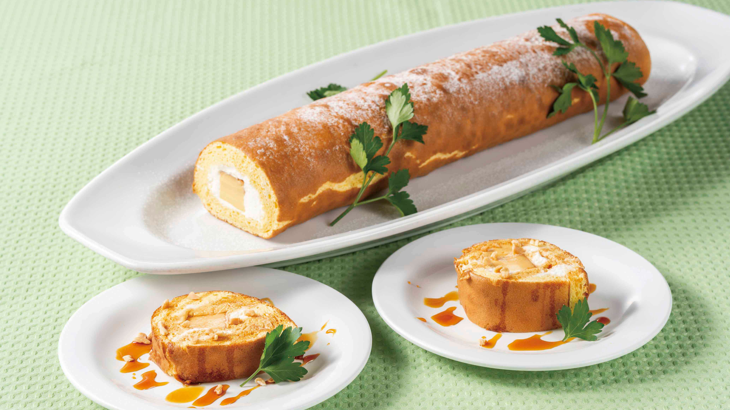 ■【ラ・ベランダ】タイムサービス：イタリアンプリンロールケーキ