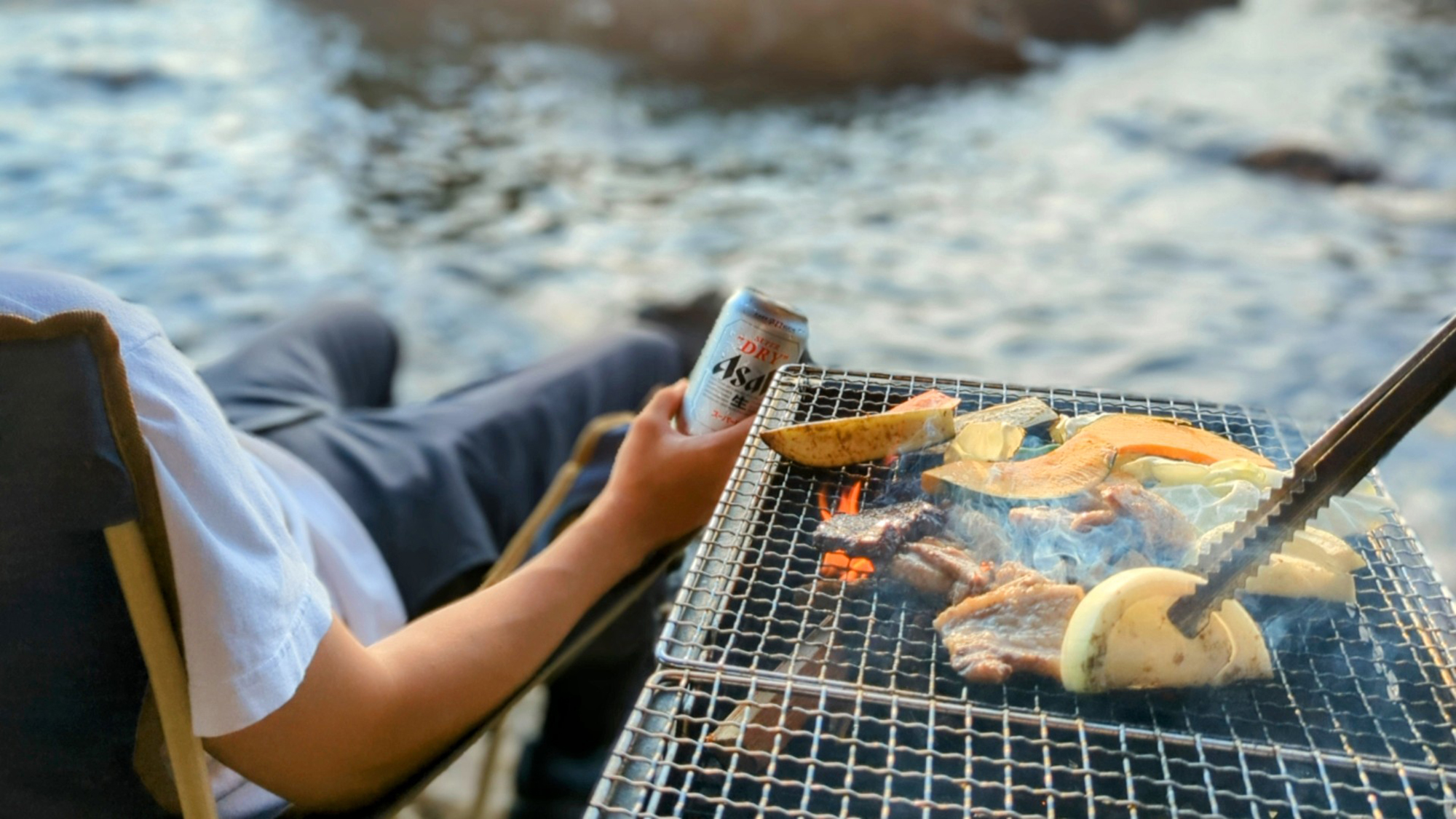【海辺でBBQ】姉妹館『平成』の渚でBBQランチ！目の前の海で泳ぐこともできます