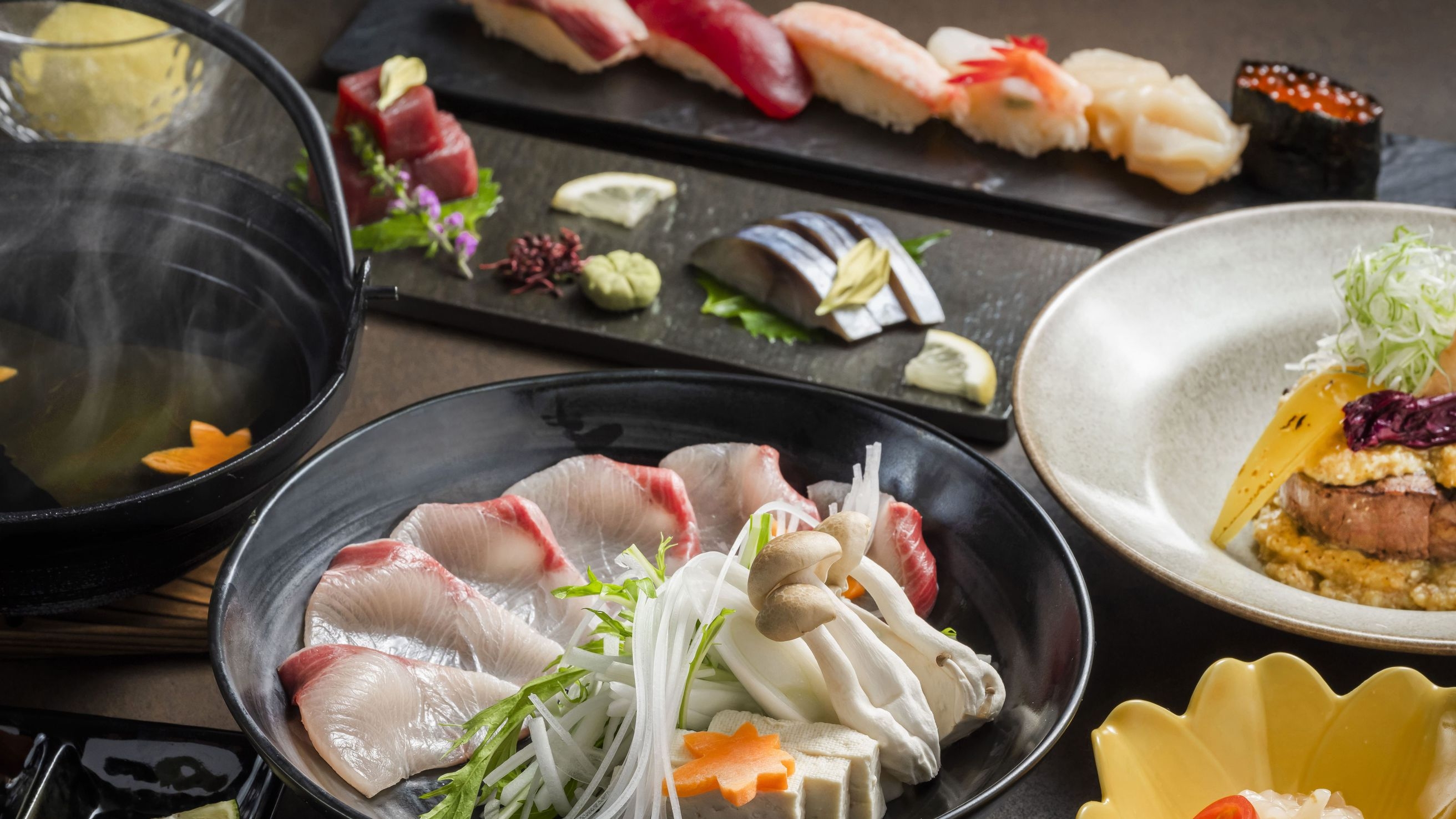 【2食付】〜とろける冬の幸〜ぶりしゃぶコース