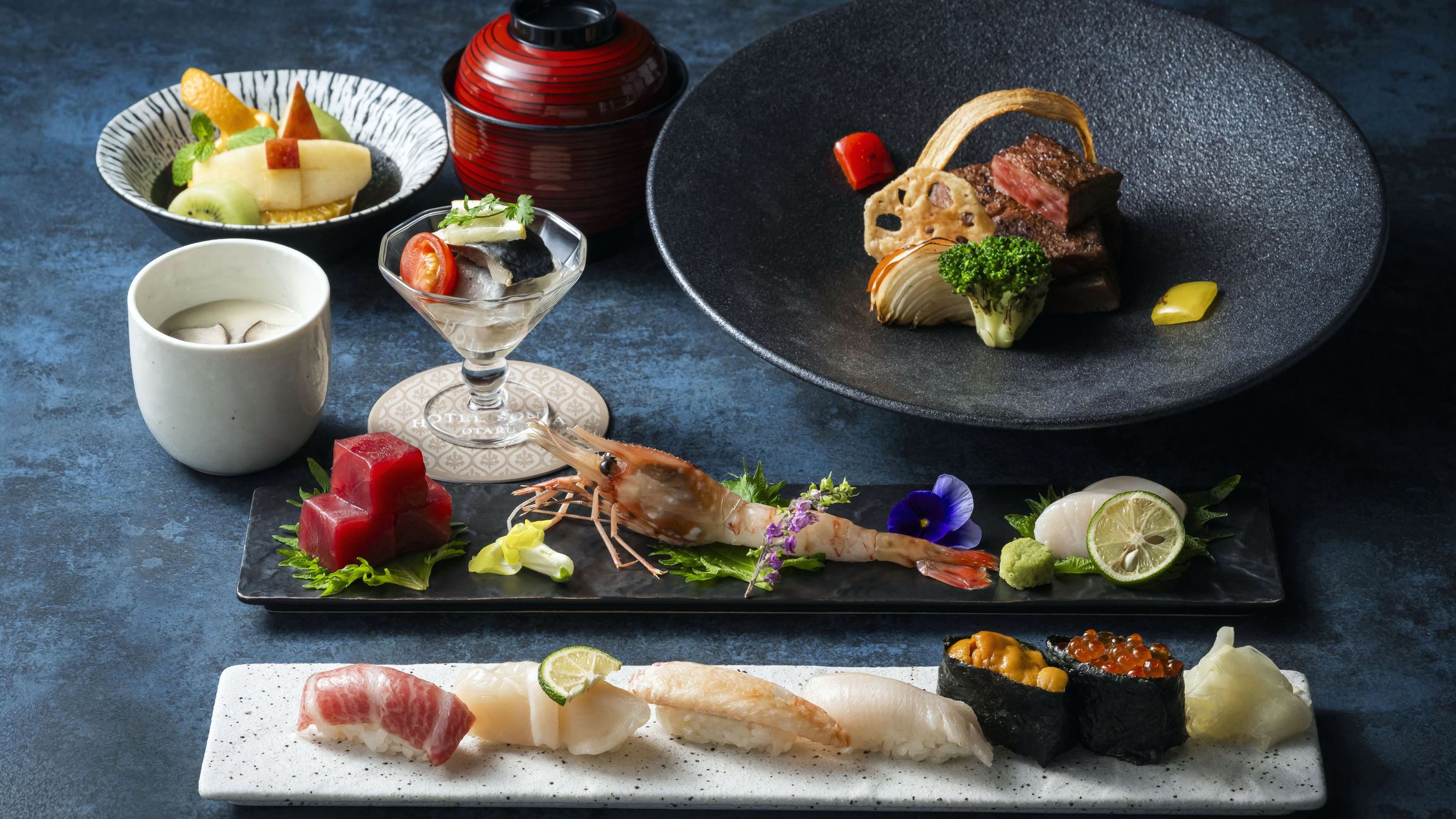 【ご夕食】SUSHI&GRILLコース＜色内／イルオナイ＞