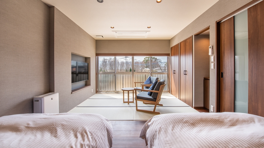 *【内風呂付特別室】2023年春リニューアル！40平米のゆとりある和洋客室タイプのお部屋です。