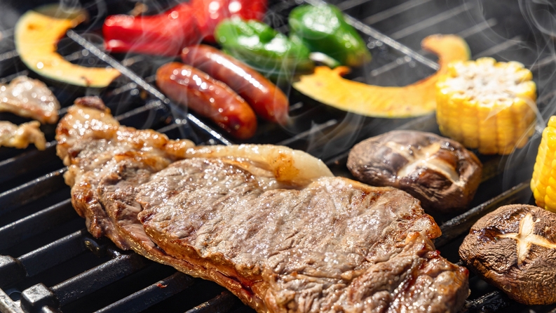 【夕食BBQ・朝食付き】夏はお肉♪♪ガーデンバーベキュー付き宿泊プラン