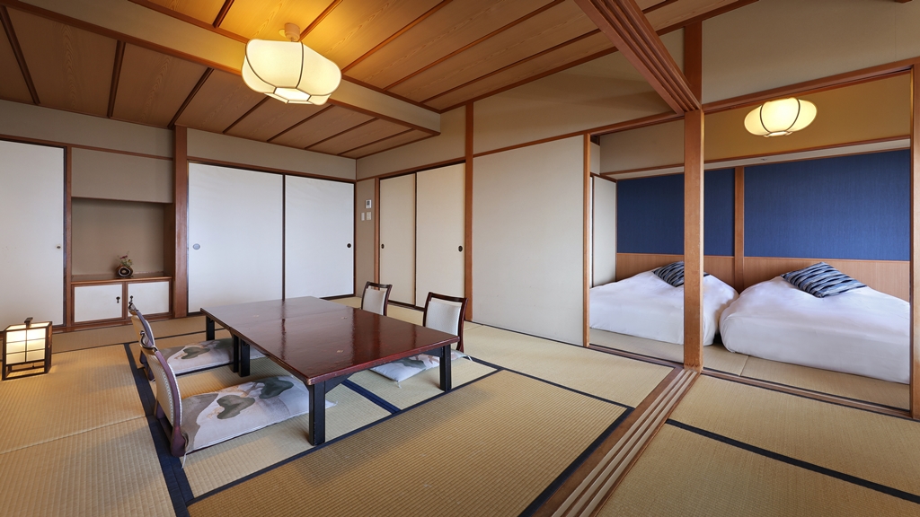 炬燵サロン付和洋室(10畳+TWベッド+炬燵サロン+内風呂)