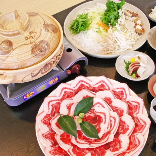 【10％OFF】【楽天スーパーSALE】【牡丹鍋＆雉鍋の二色鍋】自家製味噌と醤油ベースのスープのお鍋