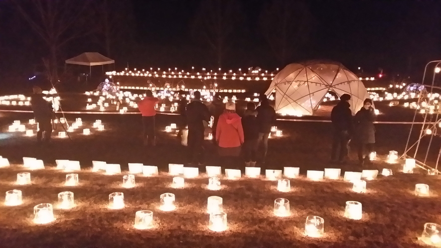 おみの星空キャンドル祭りイベントの様子