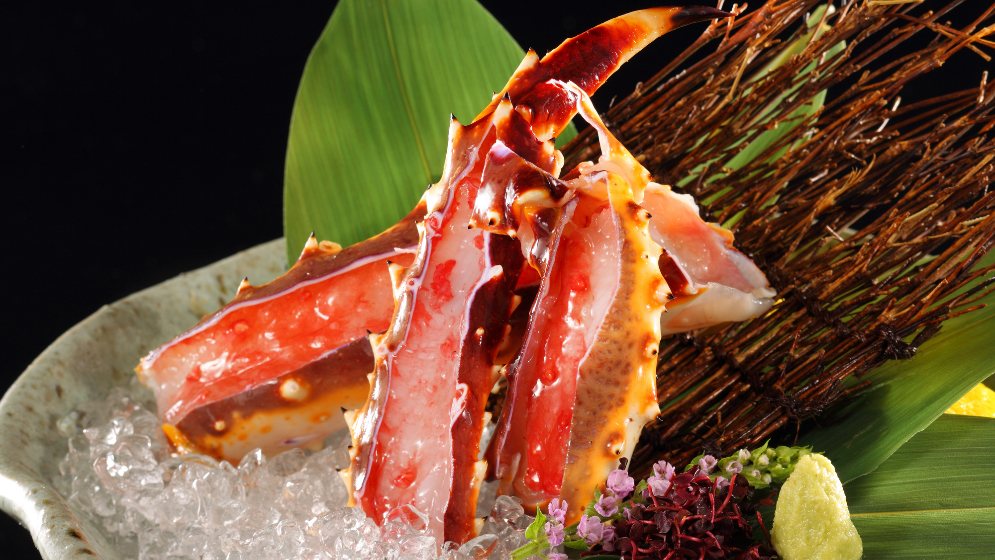 【タラバ蟹のお造り】追加料理でご用意出来ます。