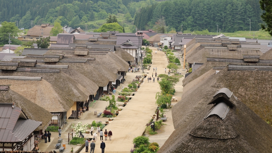 【大内宿】国選定重要伝統的建造物群保存地区に指定されています