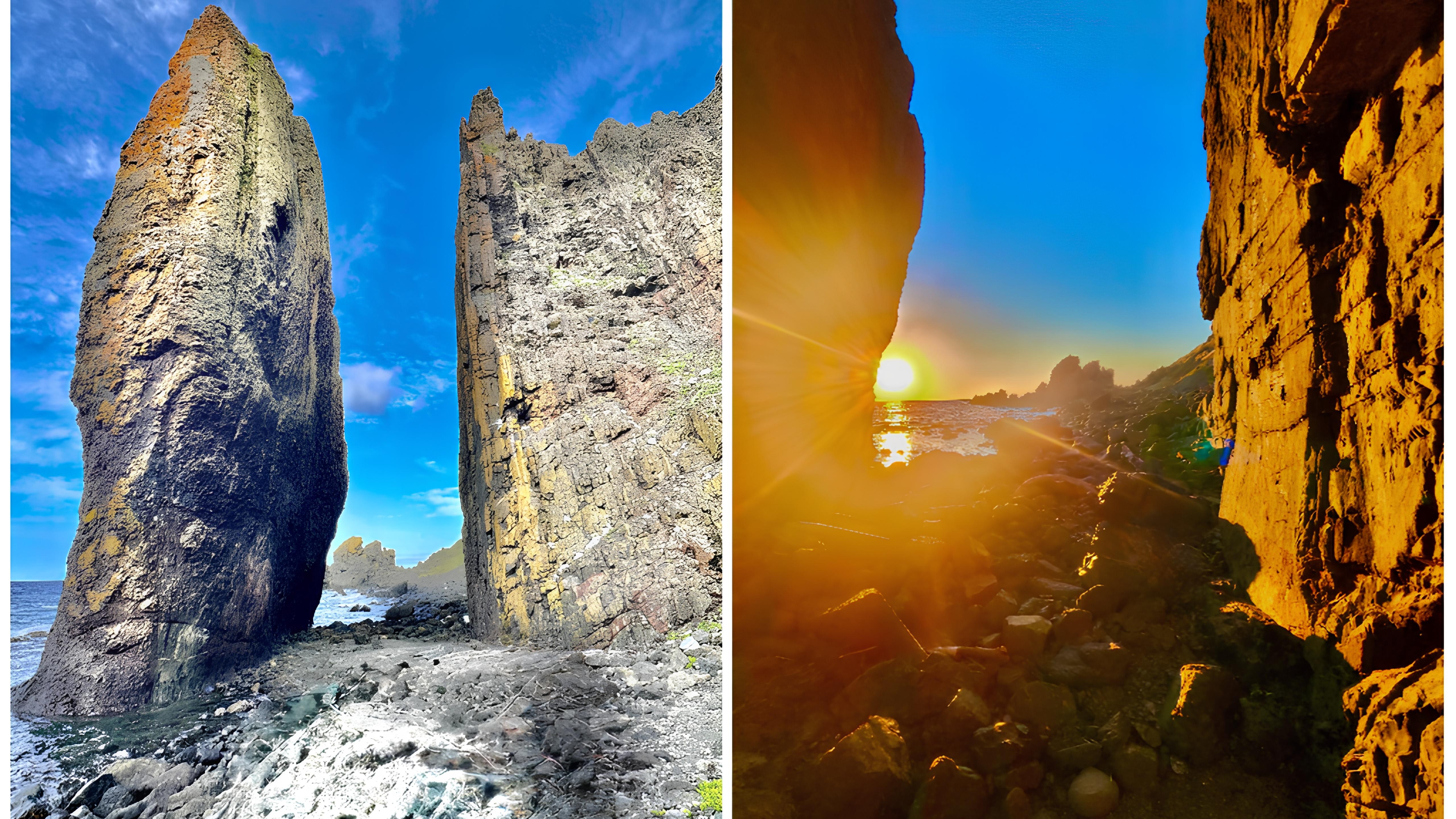 *【礼文島観光】地蔵岩は高さ約50mの巨岩！