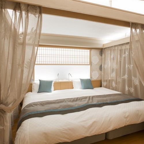 【禁煙】デザインフロアMINAMOバリアフリー露天風呂付和洋室201号室