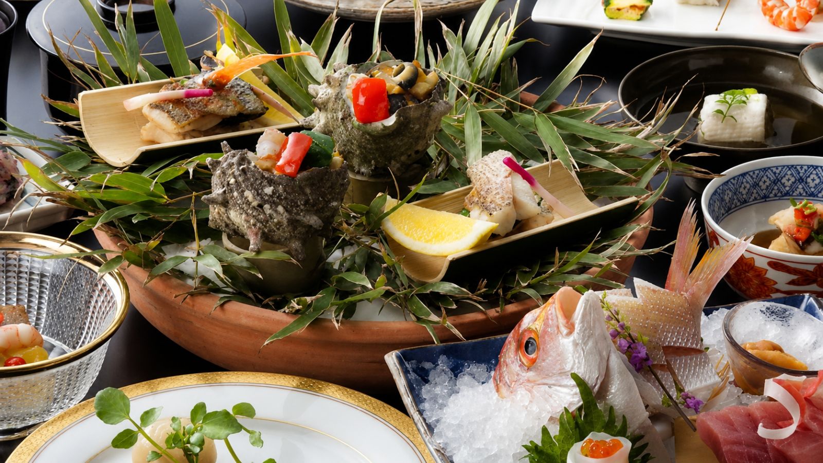 露天風呂付客室季節の会席料理夏イメージ