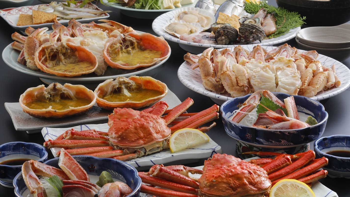 【日帰り夕食】大がに２杯＆ボイル１杯使用＆海鮮焼き付き！超・満腹フルコースDXプラン