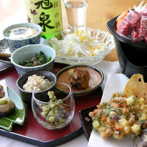 [Supper example] The dishes prepared with all our hearts are only available here.