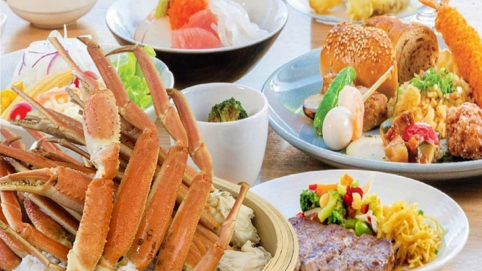 ＜冬季限定×東館泊2食付＞ズワイガニ食べ放題！和洋ディナーバイキング　飲み放題付