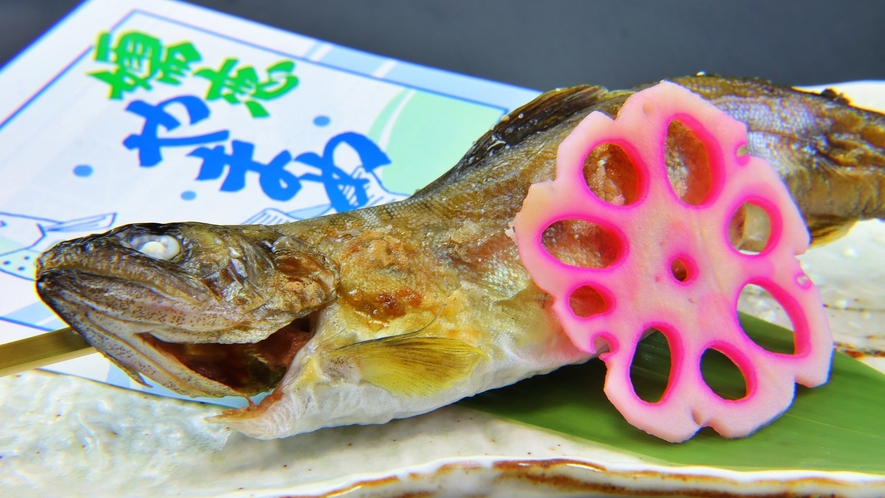 ★夕食_嬬恋産山女魚の塩焼き