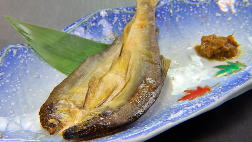 ★朝食_離れ限定・鮎の一夜干し