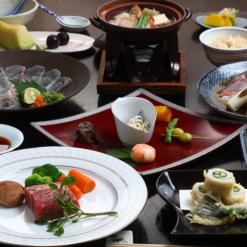 An example of a menu for Ishizuchi Kaiseki