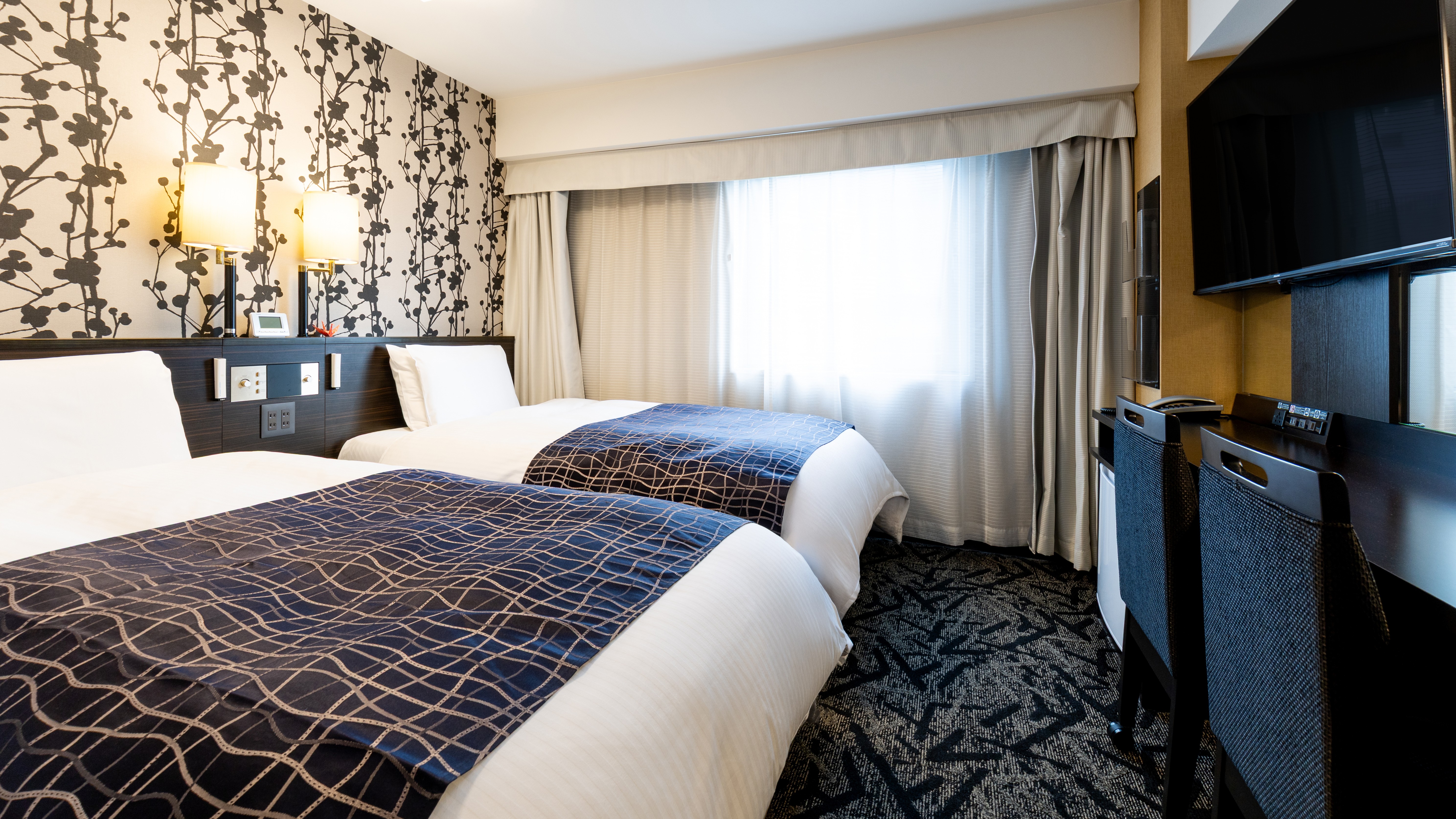 広さ13㎡／ベッド2台／ベッド幅105cm