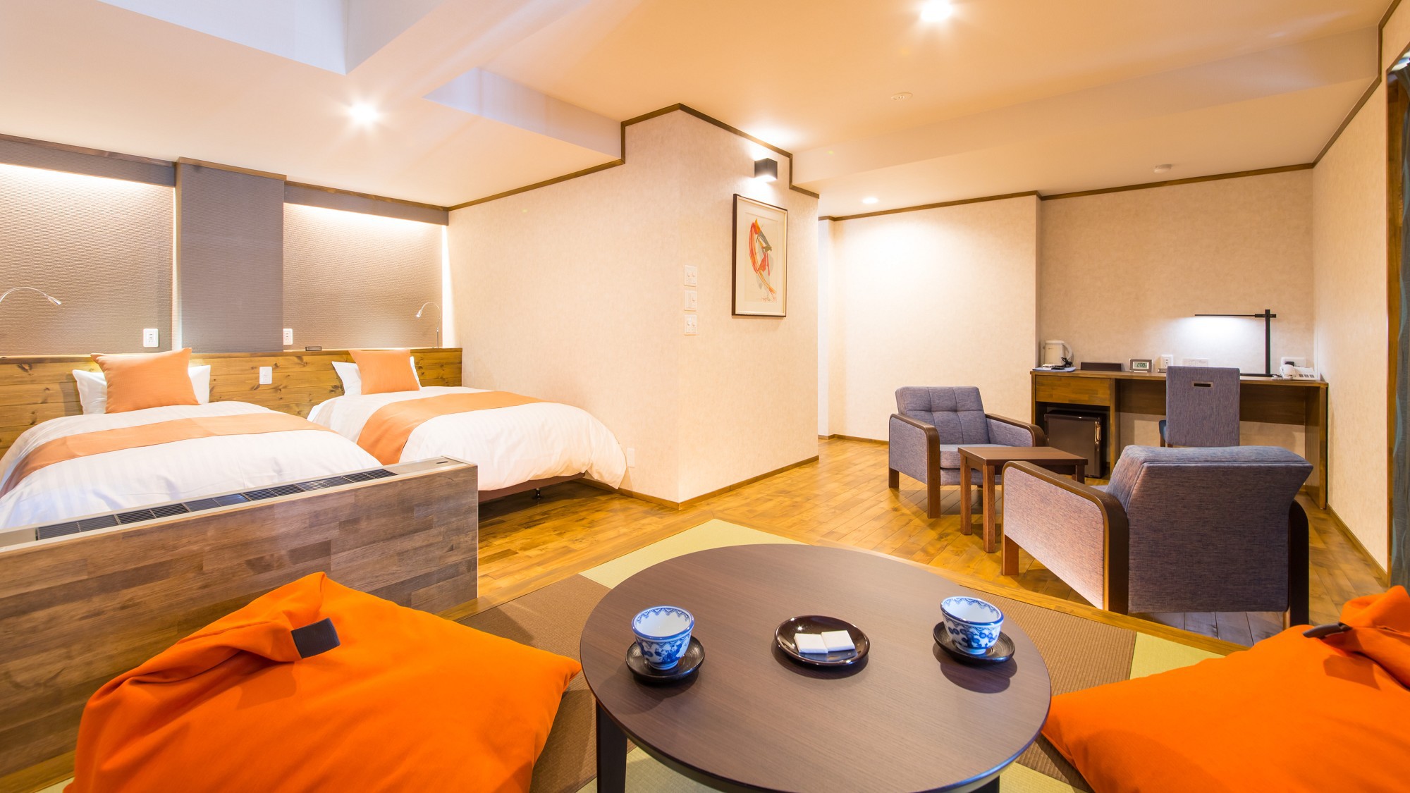 【モダン和洋室 32平米】シャワー・トイレ付