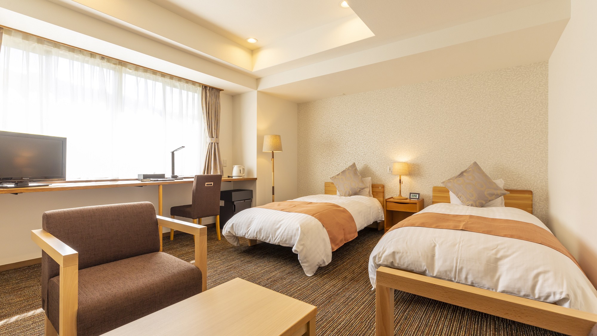 【スーペリアツイン23平米】シャワー・トイレ付